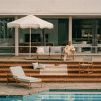 The Wes Sun Lounger - Frame - Teakwood Gold Wes Sun Lounger Business & Pleasure Co. 