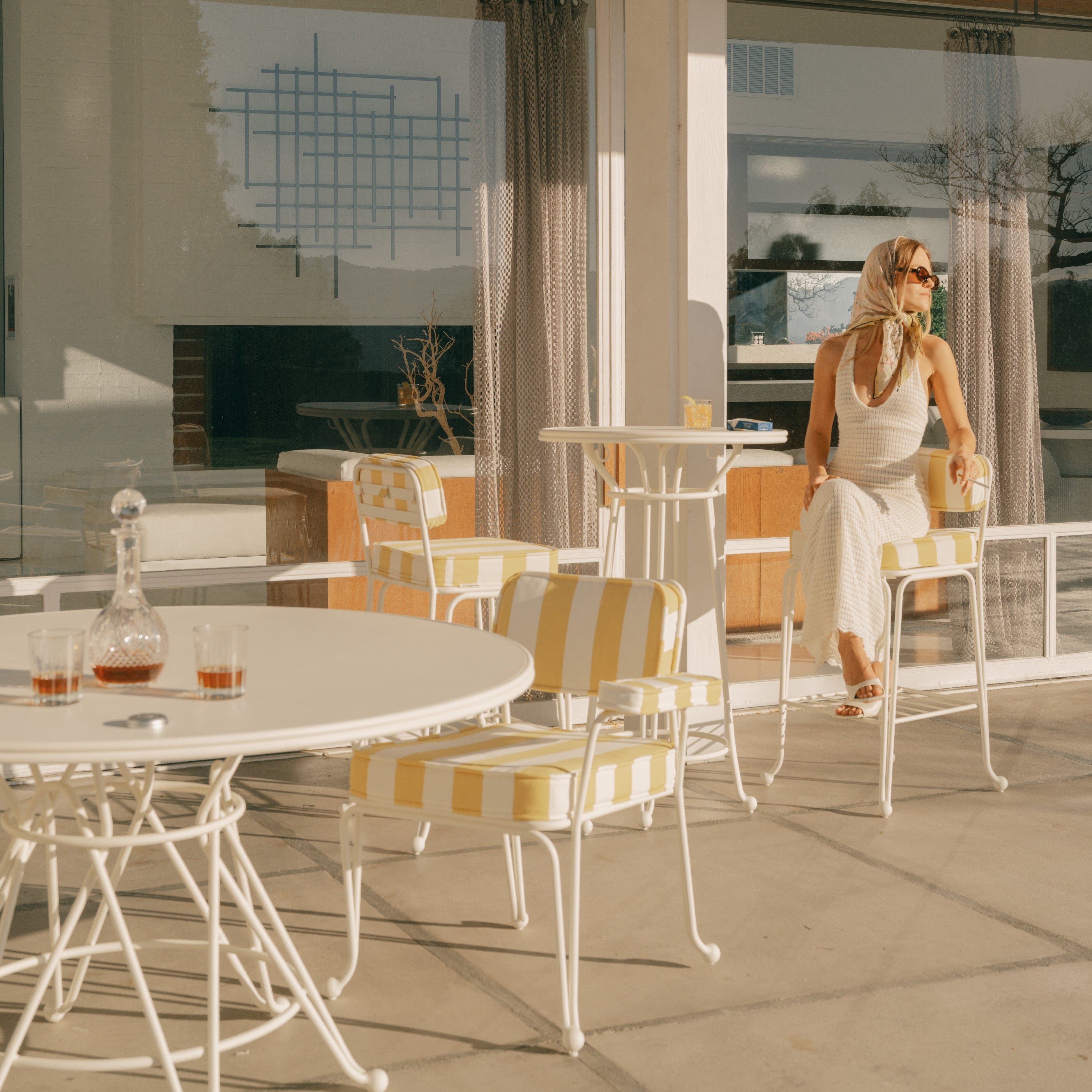 The Waterhouse Bistro Table - Antique White Waterhouse Bistro Table Business & Pleasure Co. 