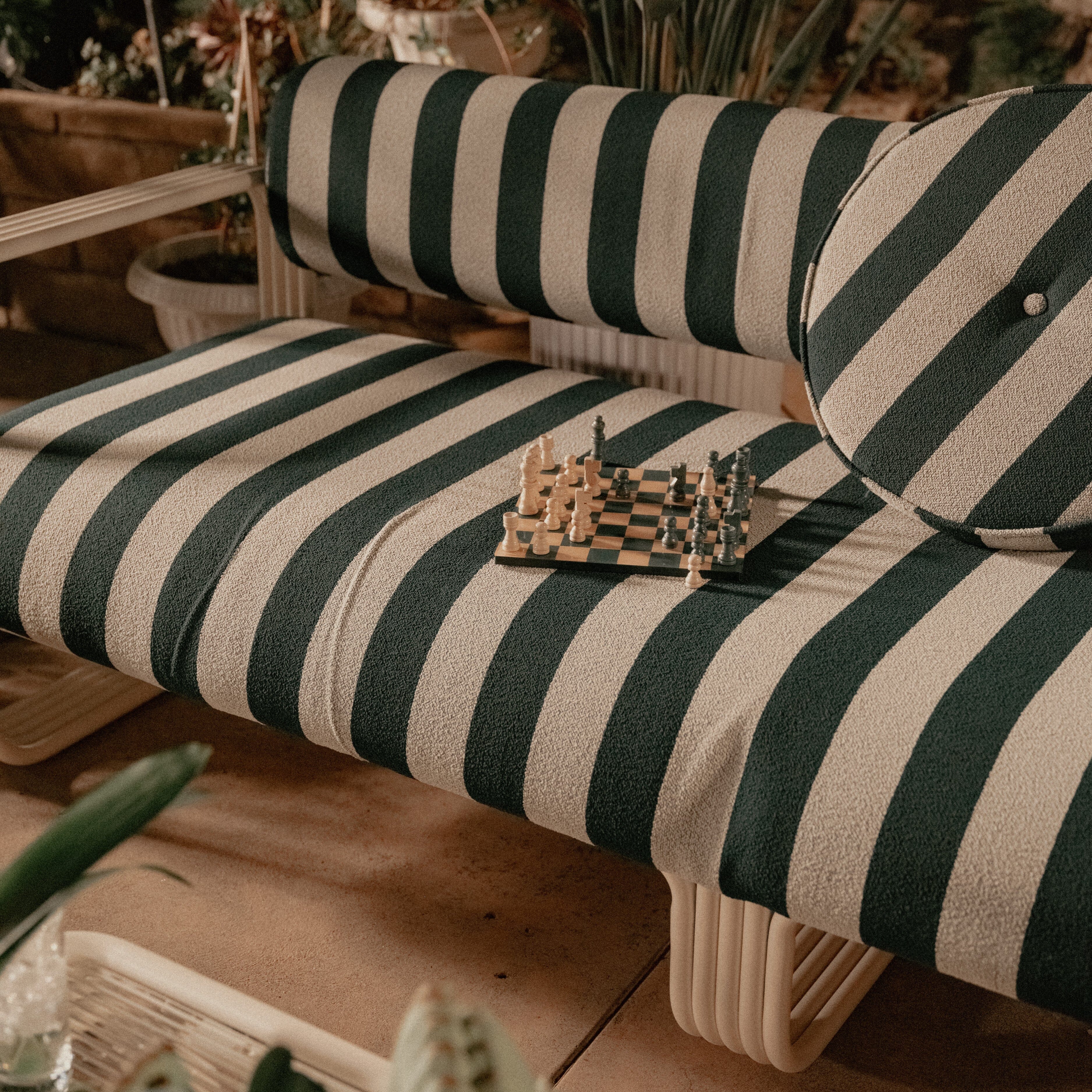 The Contini Sofa - Frame - Antique White Contini Sofa Business & Pleasure Co. 