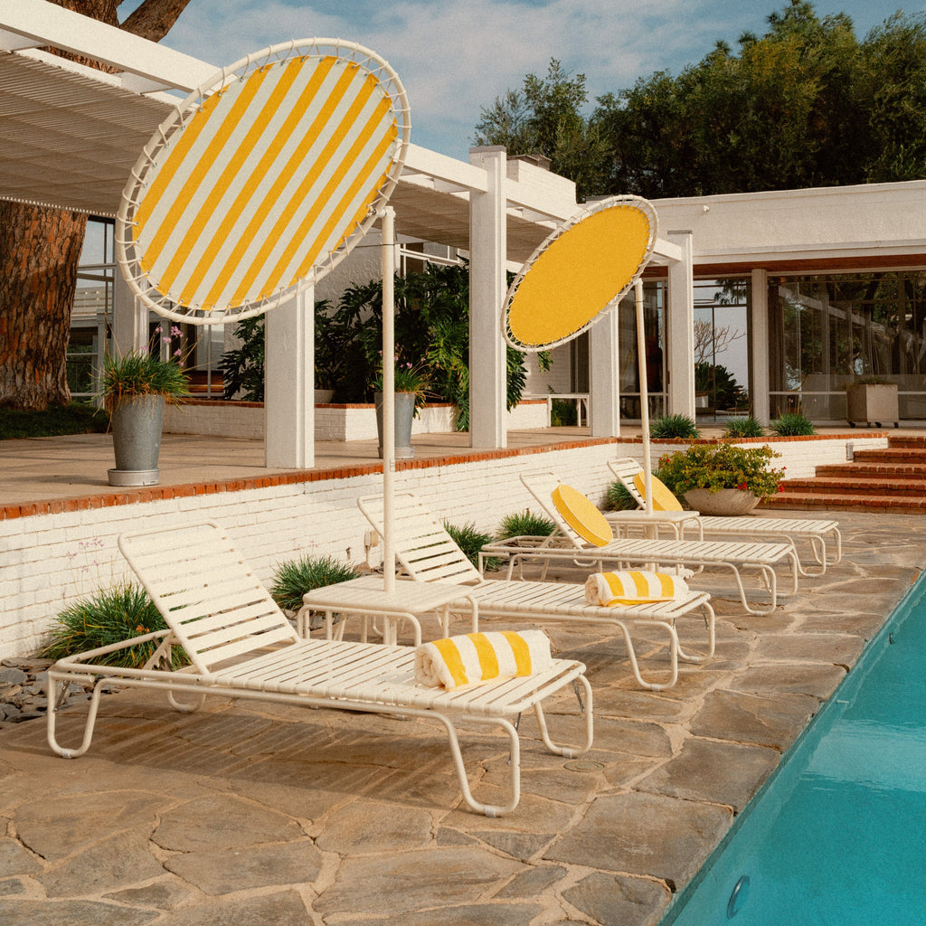 The Beach Towel - Crew Mimosa Yellow Stripe Beach Towel Business & Pleasure Co. 