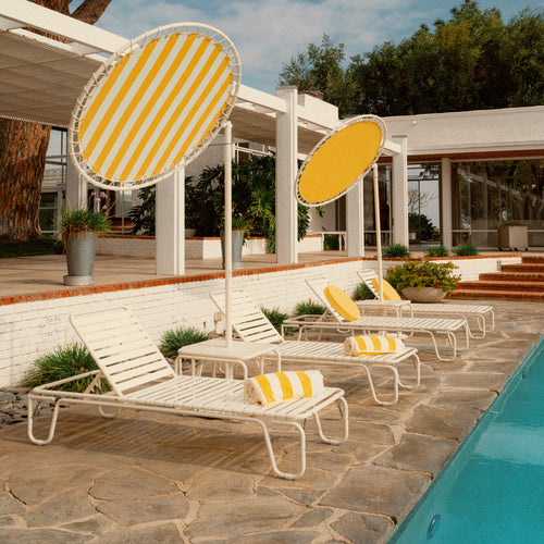 The Beach Towel - Crew Mimosa Yellow Stripe Beach Towel Business & Pleasure Co. 