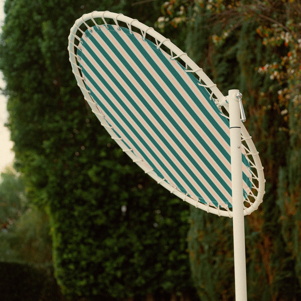 The Vista Shade - Bistro Green Stripe Vista Shade Business & Pleasure Co. 