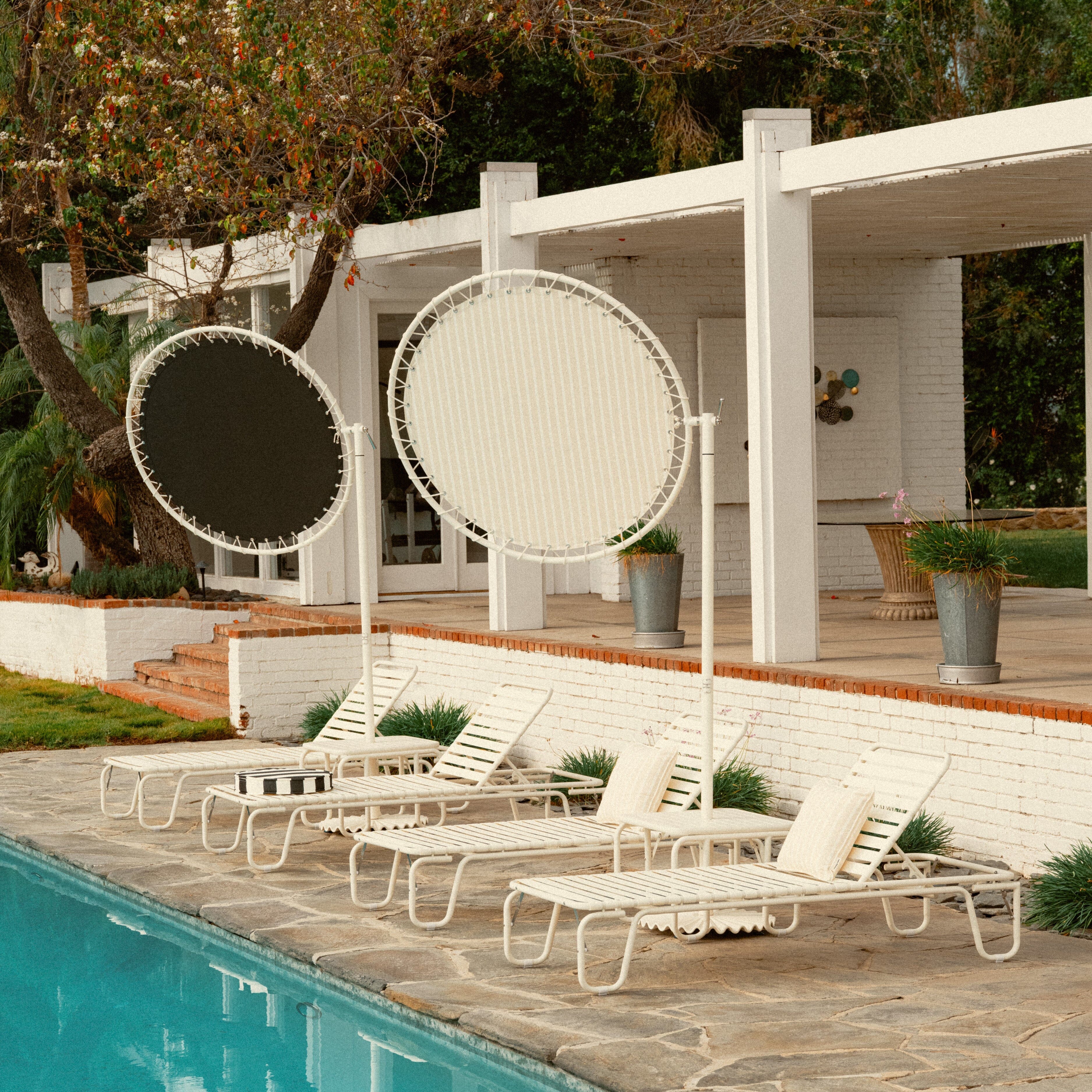 The Vista Shade - Monaco Natural Stripe Vista Shade Business & Pleasure Co. 
