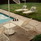 The Sunliner Side Table - Antique White Sunliner Side Table Business & Pleasure Co. 