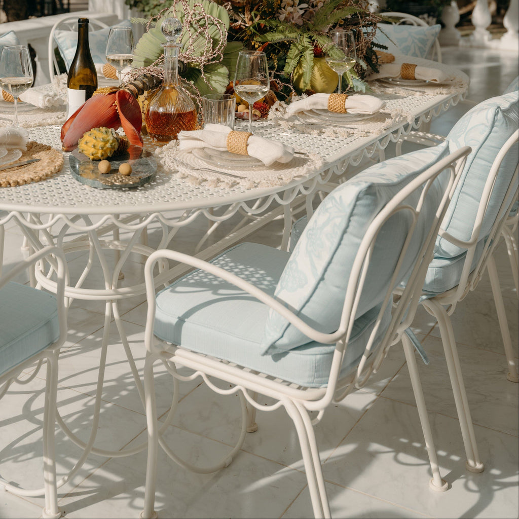 The Al Fresco Dining Chair Cushion - Sky Blue Al Fresco Dining Chair Cushion Business & Pleasure Co. 