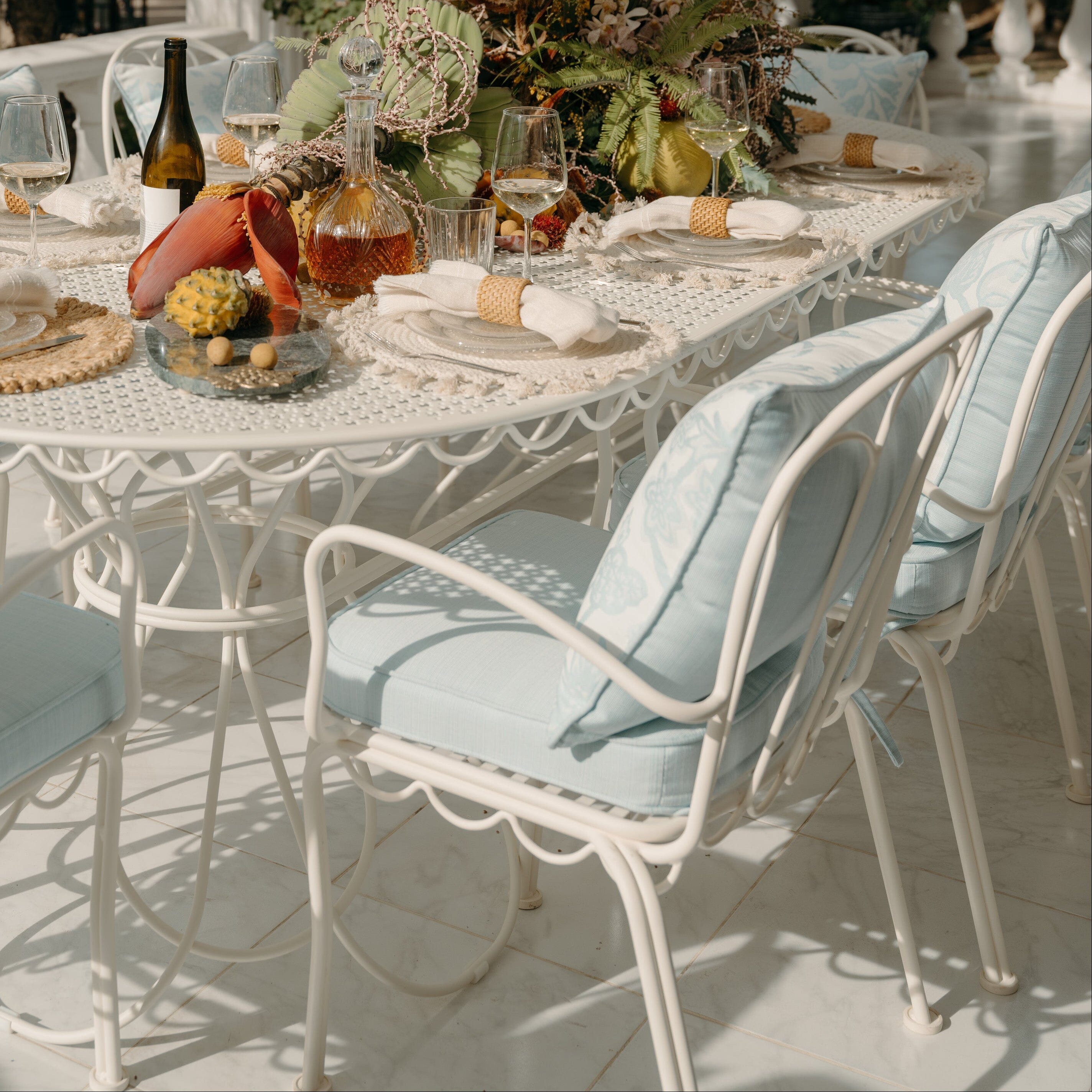 The Al Fresco Dining Chair Cushion - Sky Blue Al Fresco Dining Chair Cushion Business & Pleasure Co. 