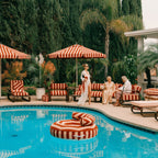 The Canvas Pool Ring - Terry Terracotta Stripe Canvas Pool Ring Business & Pleasure Co. 