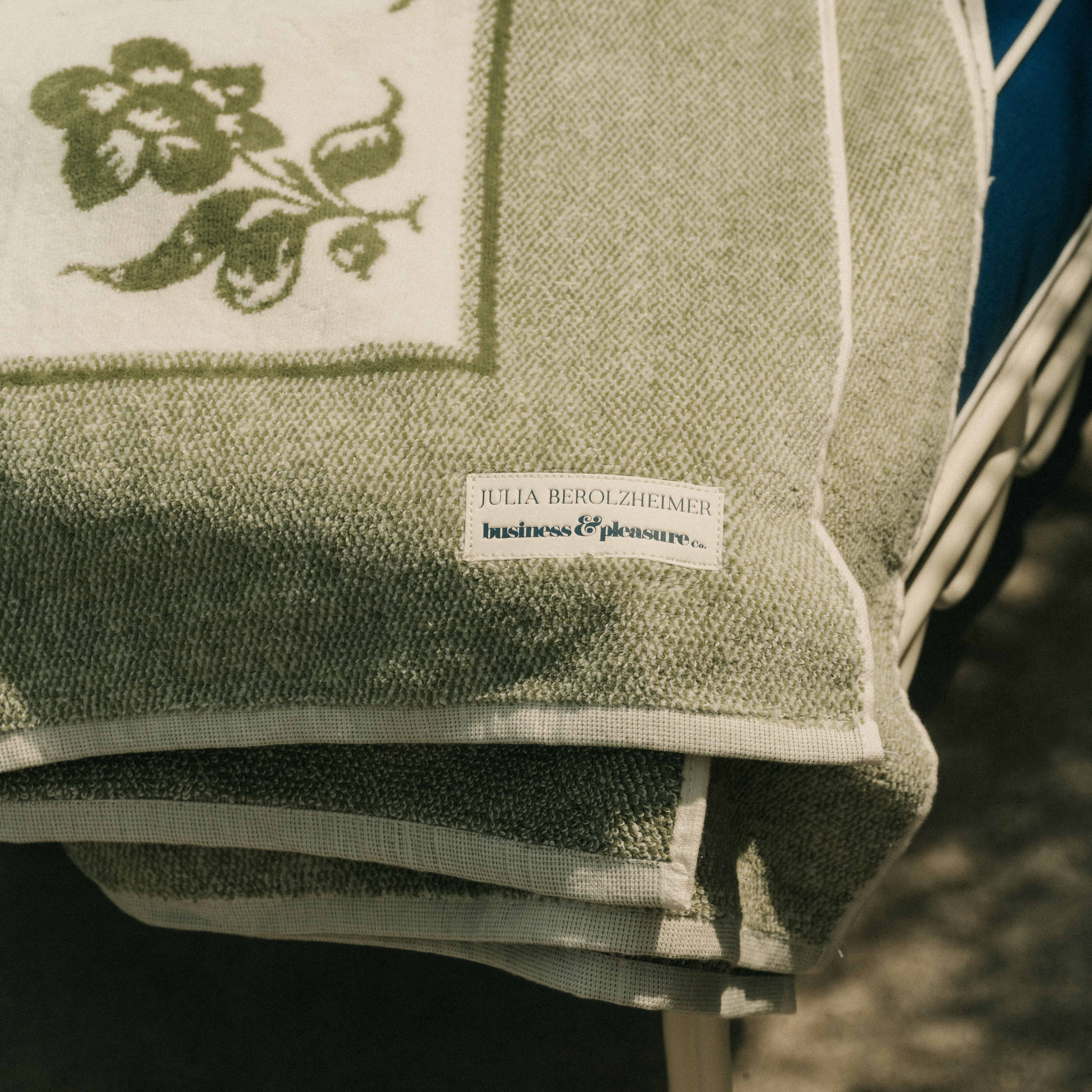 The Beach Towel x Julia Berolzheimer in Jacquard Green