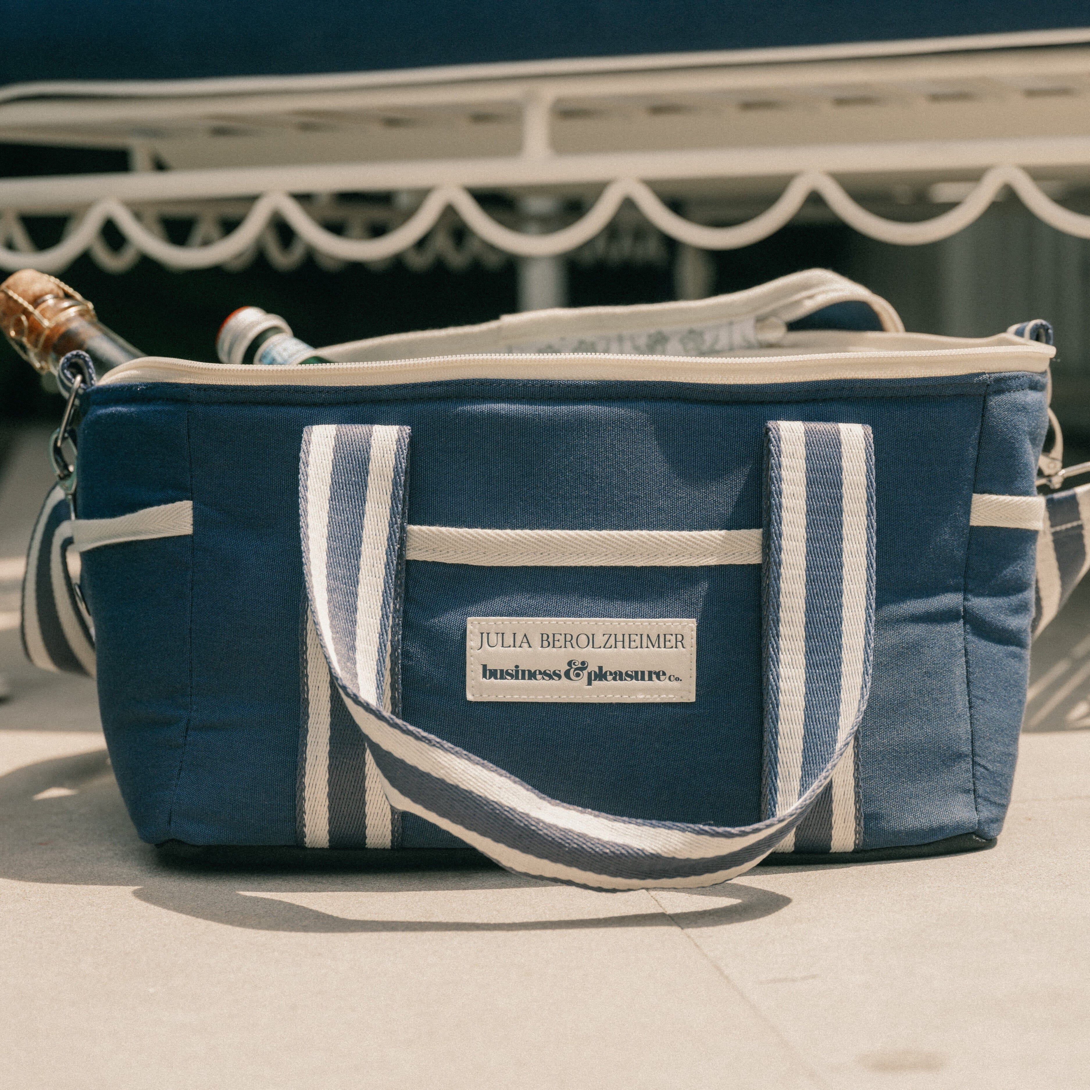 The Premium Cooler Bag x Julia Berolzheimer in Rivie Slate Premium Cooler B&P Co. x Julia Berolzheimer 