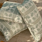 The Rectangle Throw Pillow x Julia Berolzheimer in Jacquard Green Rectangle Throw Pillow B&P Co. x Julia Berolzheimer 