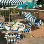 The Waterhouse Sun Lounger - Armrest Set - Crew Mediterranean Blue Stripe Waterhouse Sun Lounger Armrest Set Business & Pleasure Co. 