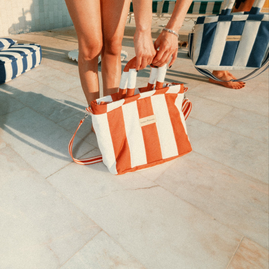 The Cloud Cooler Tote Bag - Crew Le Sirenuse Stripe Cloud Cooler Tote Bag Business & Pleasure Co. 