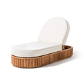 Daisy Sun Lounger Daisy Sun Lounger Business & Pleasure Co. Boucle Antique White Teakwood 