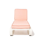 The Contini Sun Lounger in Rivie Pink | Antique White Frame Business & Pleasure Co. 