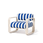 The Contini Accent Chair Contini Accent Chair Kit Business & Pleasure Co. Crew Mediterranean Blue Stripe Antique White 