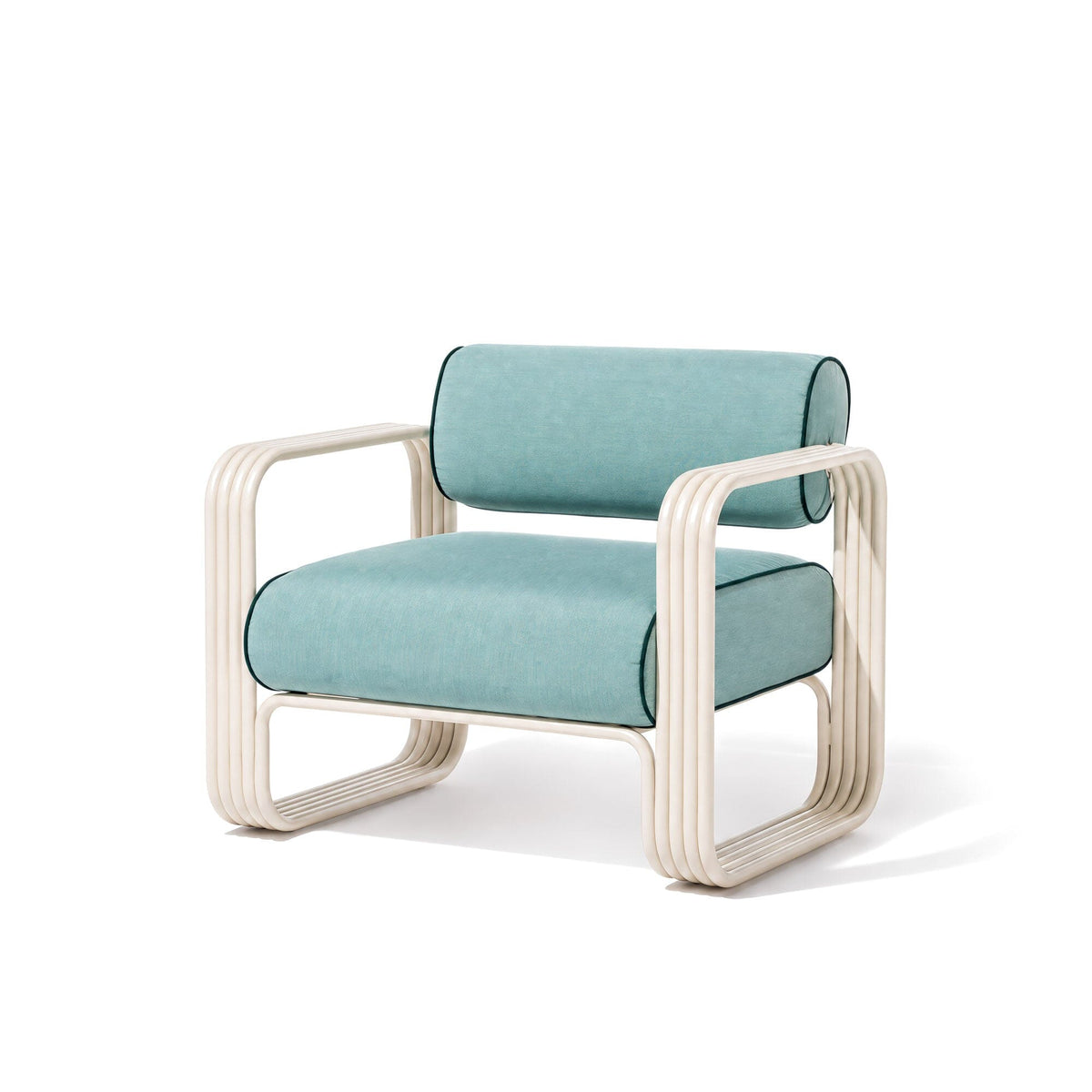 The Contini Accent Chair Contini Accent Chair Kit Business & Pleasure Co. Rivie Green Antique White 