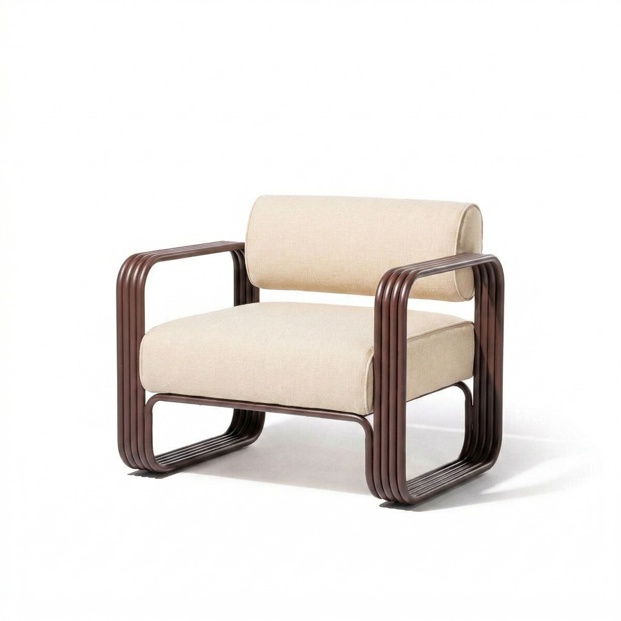 Contini Accent Chair in Tiki Natural | Merlot Frame Contini Accent Chair Kit Business & Pleasure Co. 