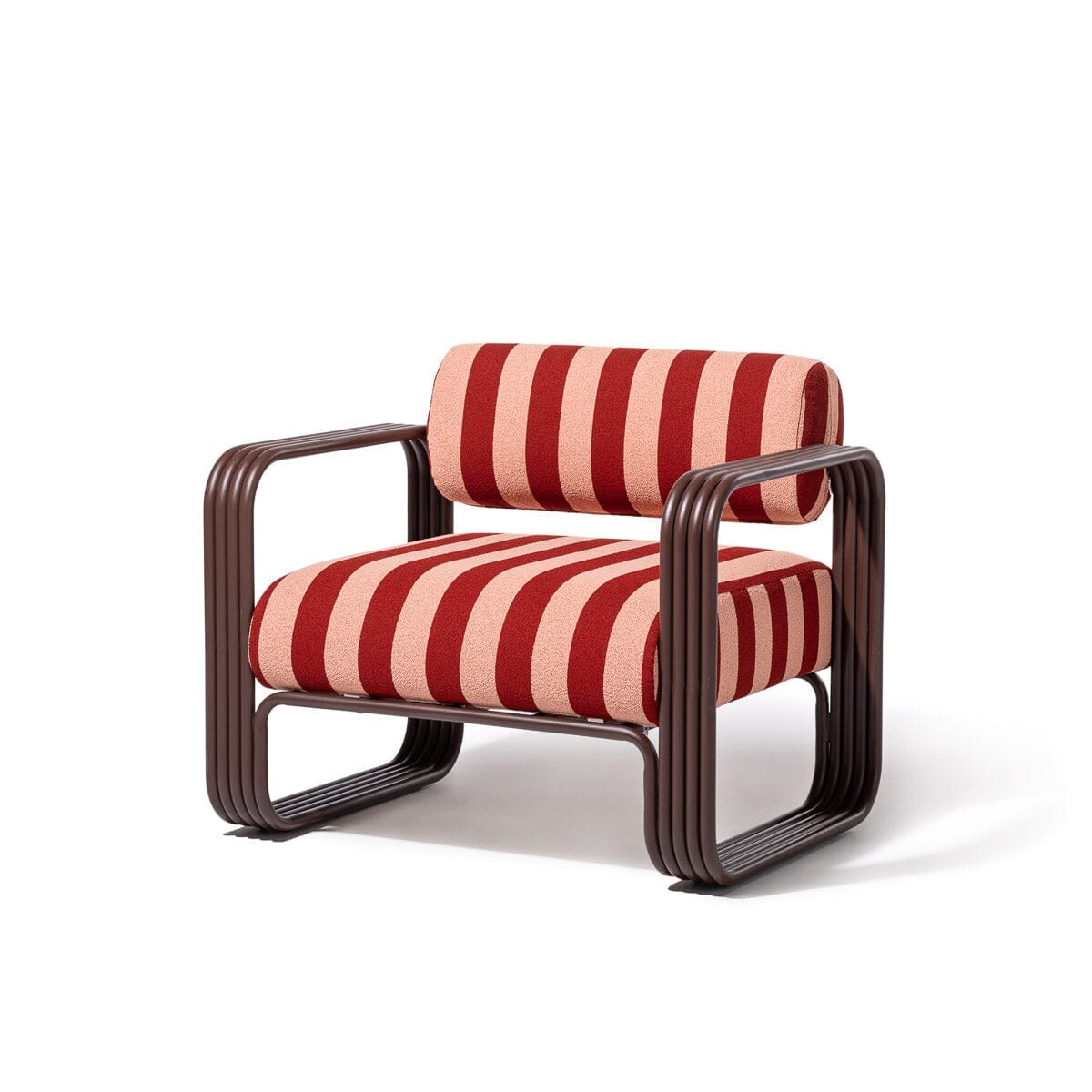 Product image of Contini Accent Chair Contini Accent Chair Kit Business & Pleasure Co. Terry Terracotta Stripe Merlot 