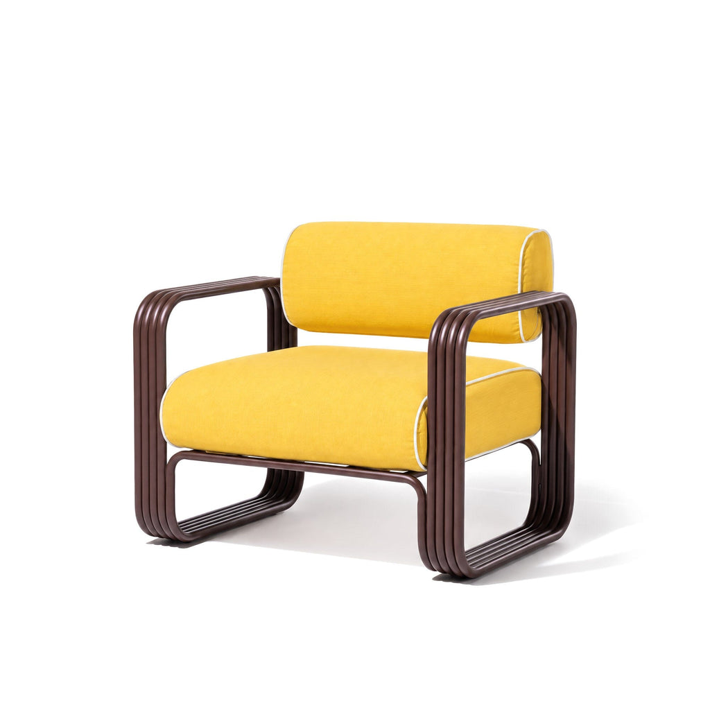 The Contini Accent Chair Contini Accent Chair Kit Business & Pleasure Co. Rivie Mimosa Merlot 