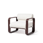The Contini Accent Chair Contini Accent Chair Kit Business & Pleasure Co. Boucle Antique White Merlot 
