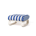 The Contini Ottoman Contini Ottoman Kit Business & Pleasure Co. Crew Mediterranean Blue Stripe Antique White 