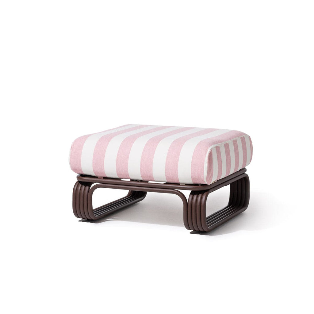 The Contini Ottoman Contini Ottoman Kit Business & Pleasure Co. Crew Pink Stripe Merlot 
