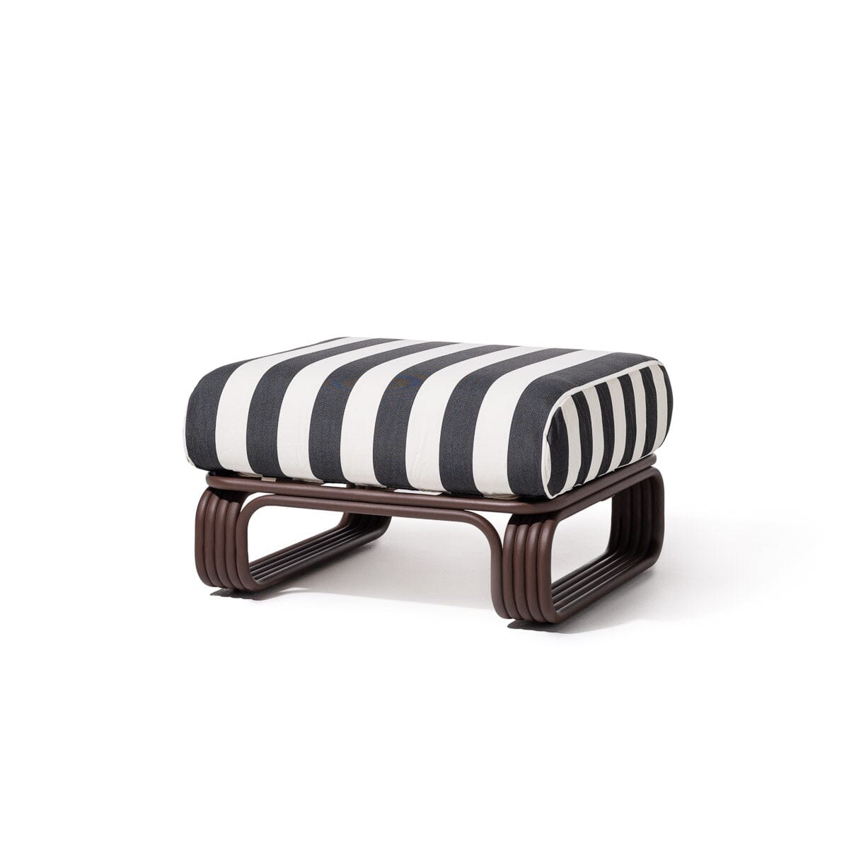 The Contini Ottoman Contini Ottoman Kit Business & Pleasure Co. Crew Vintage Black Stripe Merlot 