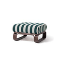 The Contini Ottoman Contini Ottoman Kit Business & Pleasure Co. Terry Green Stripe Merlot 