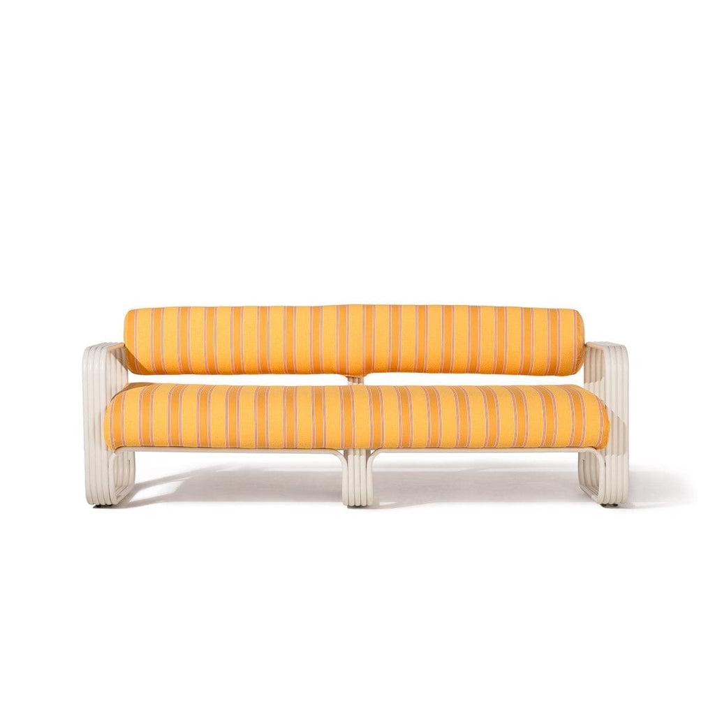 The Contini Sofa Business & Pleasure Co. Bistro Papaya Stripe Antique White 
