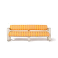 The Contini Sofa Business & Pleasure Co. Bistro Papaya Stripe Antique White 