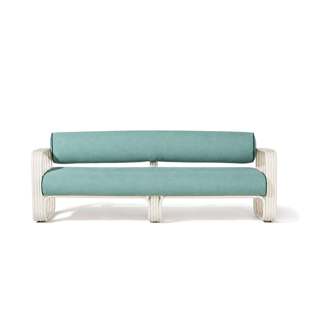 The Contini Sofa Business & Pleasure Co. Rivie Green Antique White 