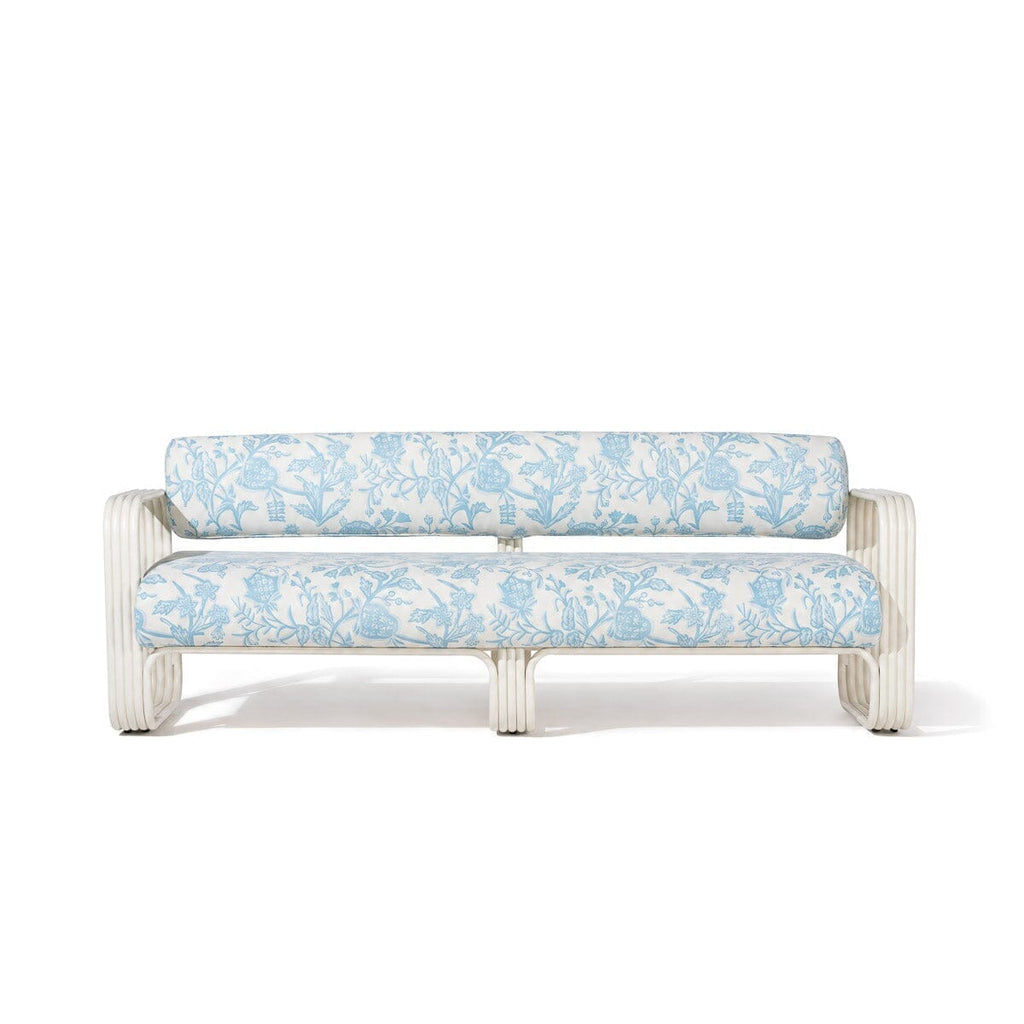 The Contini Sofa Business & Pleasure Co. Hanalei Bay Blue Jacquard Antique White 