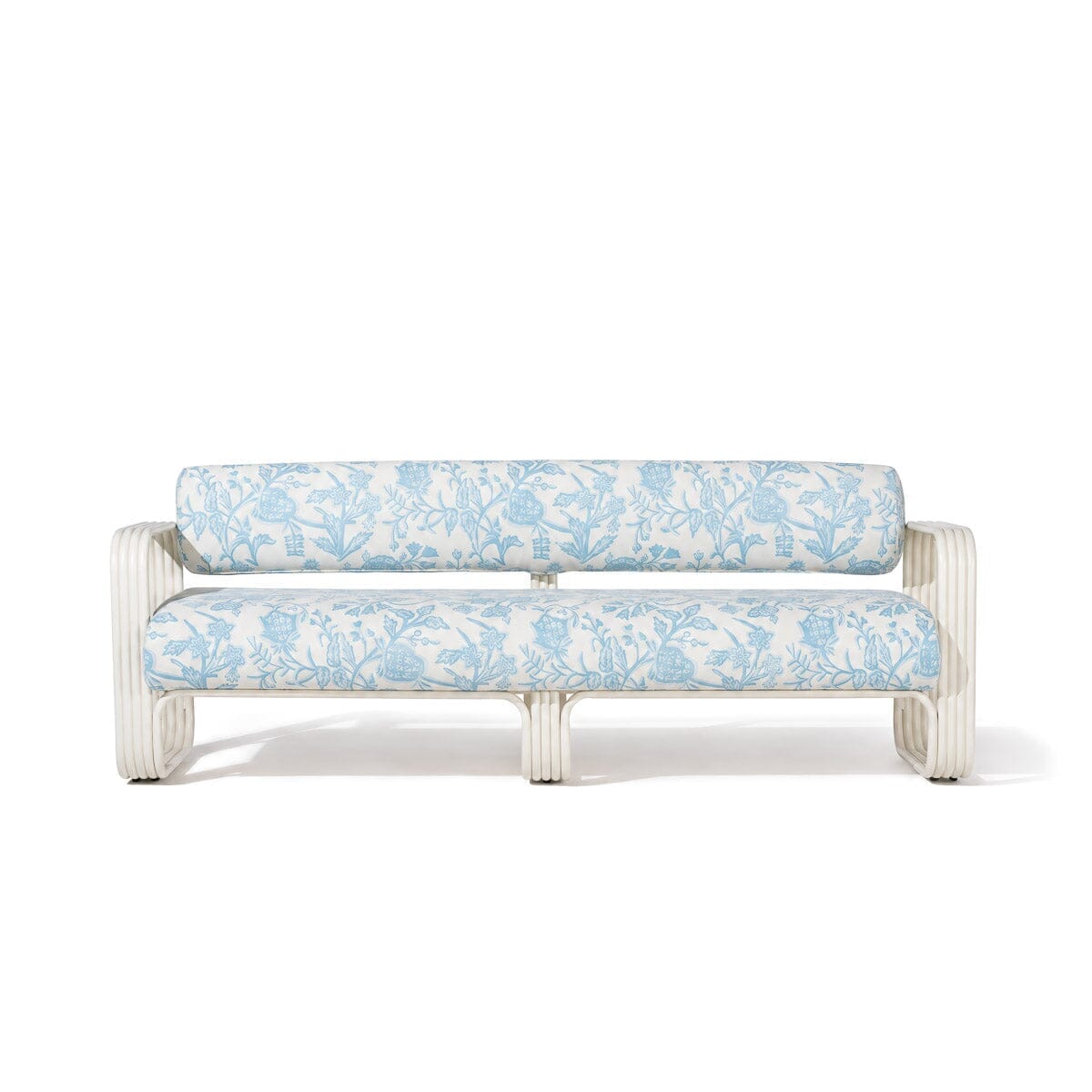 The Contini Sofa Business & Pleasure Co. Hanalei Bay Blue Jacquard Antique White 