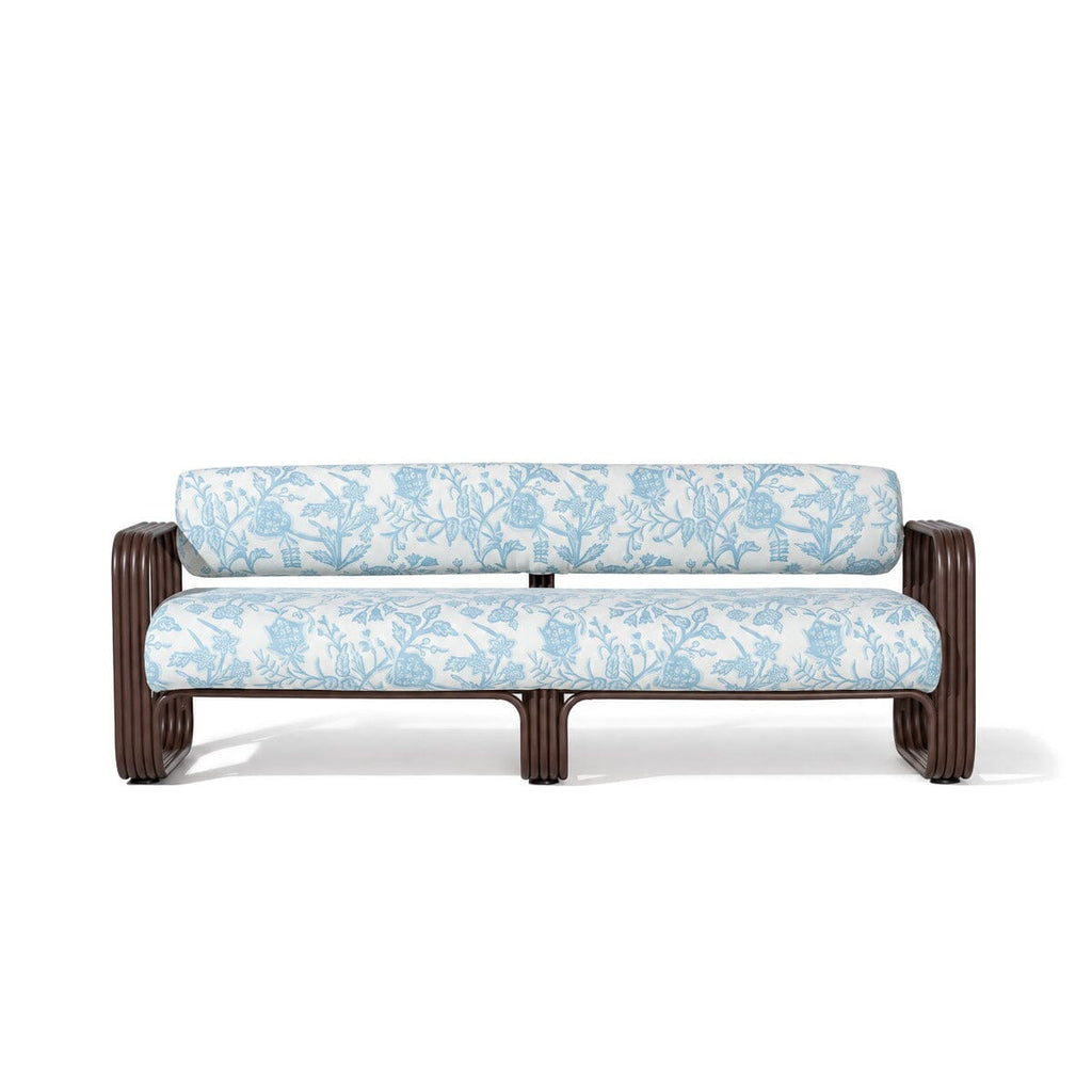 The Contini Sofa Business & Pleasure Co. Hanalei Bay Blue Jacquard Merlot 