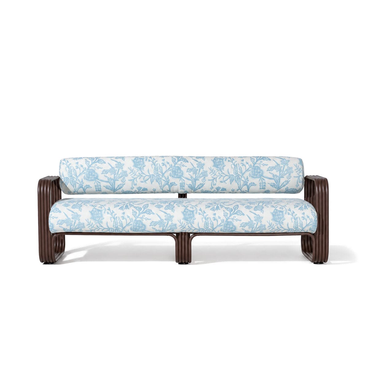 The Contini Sofa Business & Pleasure Co. Hanalei Bay Blue Jacquard Merlot 