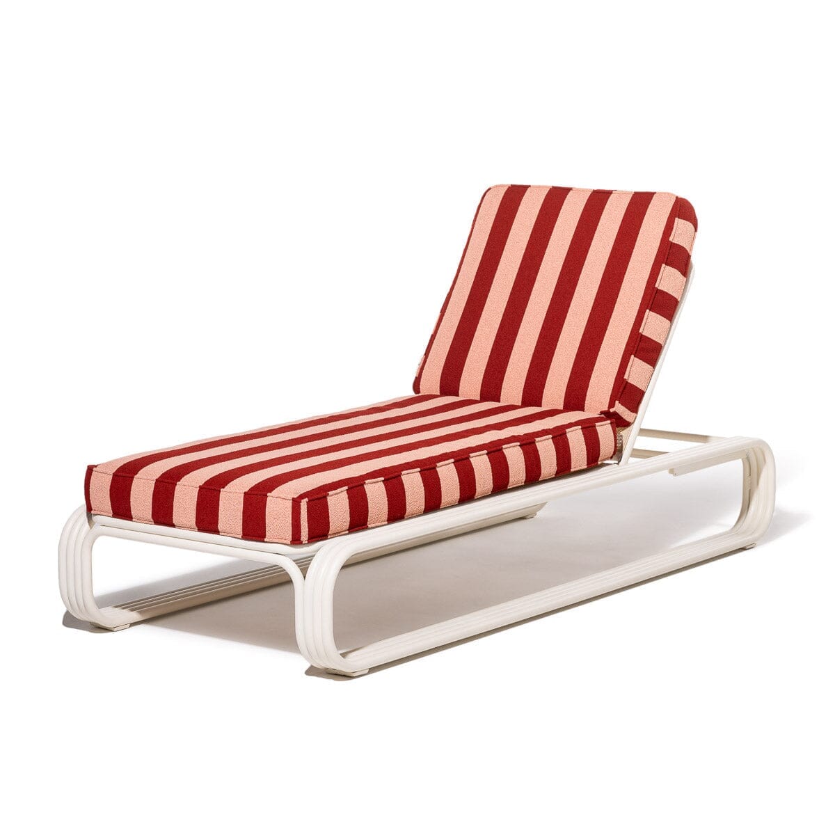 Product image of Contini Sun Lounger Business & Pleasure Co. Terry Terracotta Stripe Antique White 