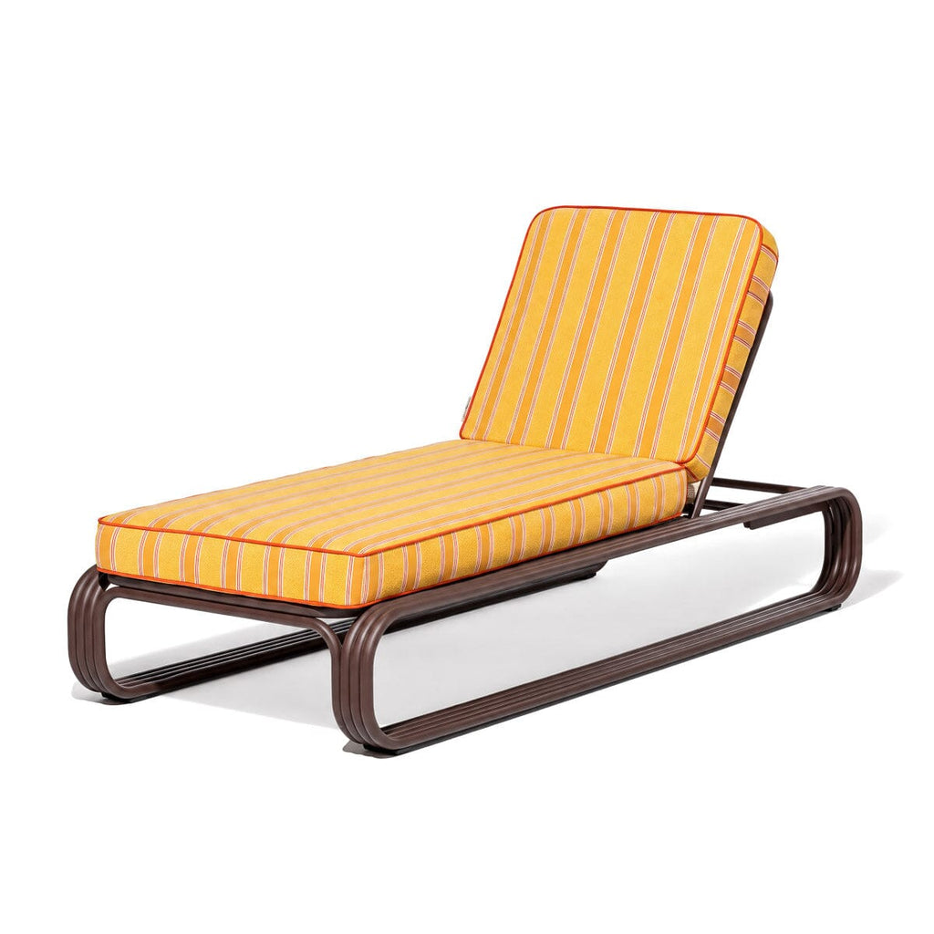 The Contini Sun Lounger Contini Sun Lounger Kit Business & Pleasure Co. Bistro Papaya Stripe Merlot 
