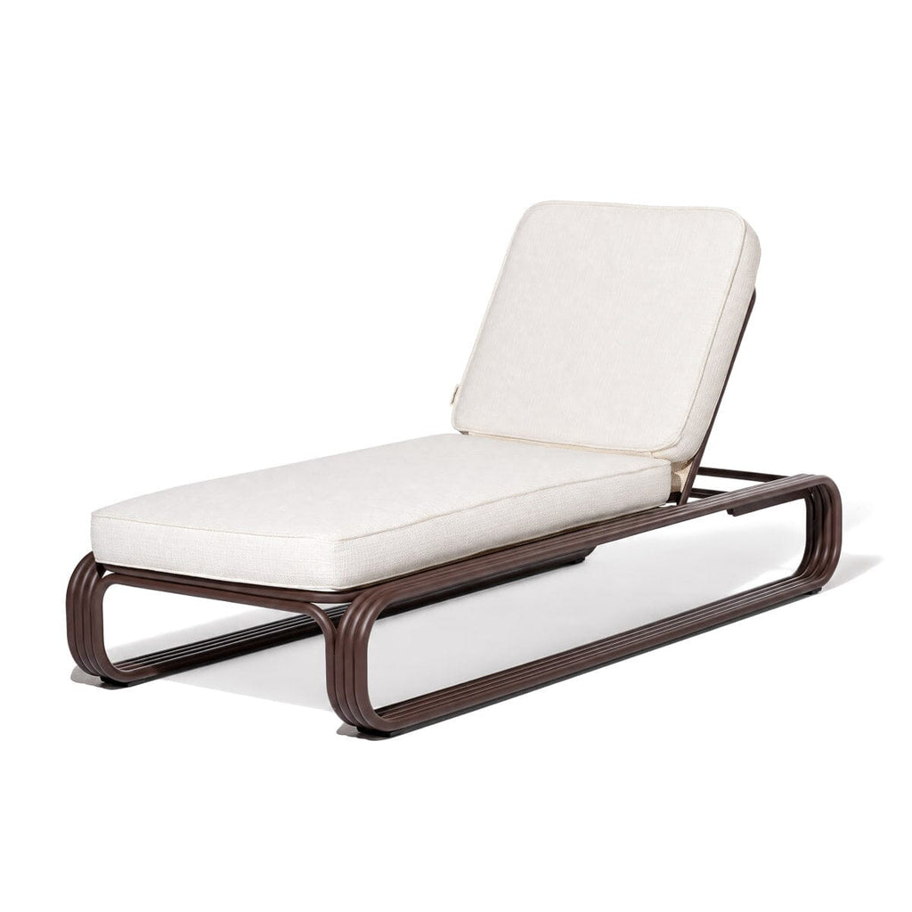 The Contini Sun Lounger Contini Sun Lounger Kit Business & Pleasure Co. Boucle Antique White Merlot 