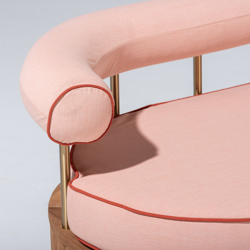 The Daisy Sofa Slip Cover Daisy Sofa Slip Cover Business & Pleasure Co. Rivie Pink 