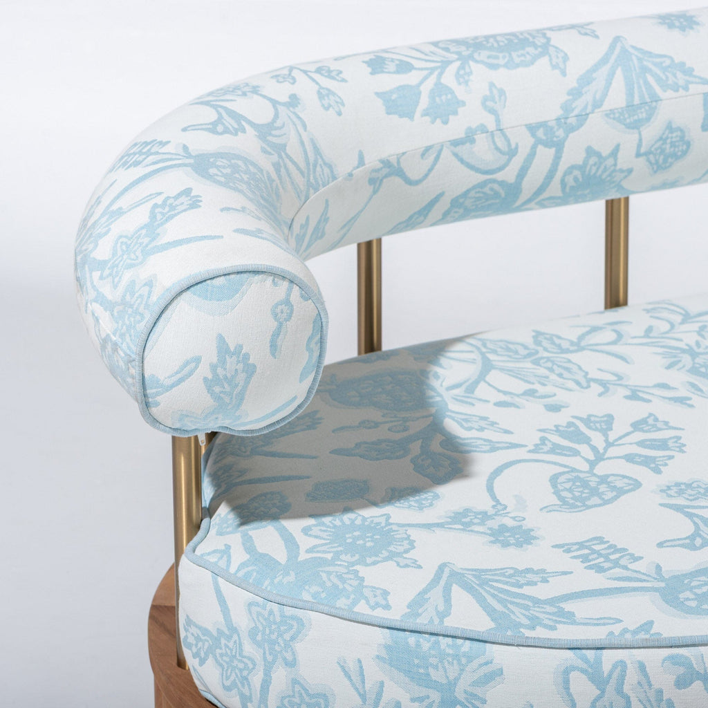 The Daisy Sofa Slip Cover Daisy Sofa Slip Cover Business & Pleasure Co. Hanalei Bay Blue Jacquard 