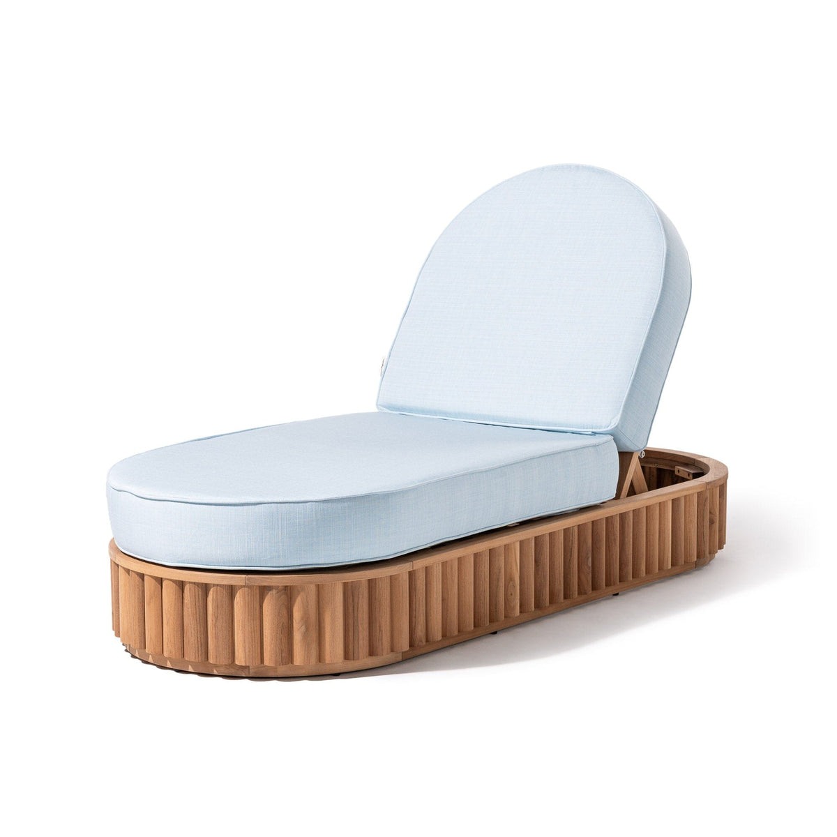 The Daisy Sun Lounger Daisy Sun Lounger Business & Pleasure Co. Sky Blue Teakwood 