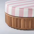 The Daisy Sun Lounger Slip Cover Daisy Sun Lounger Slip Cover Business & Pleasure Co. Crew Pink Stripe 