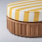 The Daisy Sun Lounger Slip Cover Daisy Sun Lounger Slip Cover Business & Pleasure Co. Crew Mimosa Yellow Stripe 