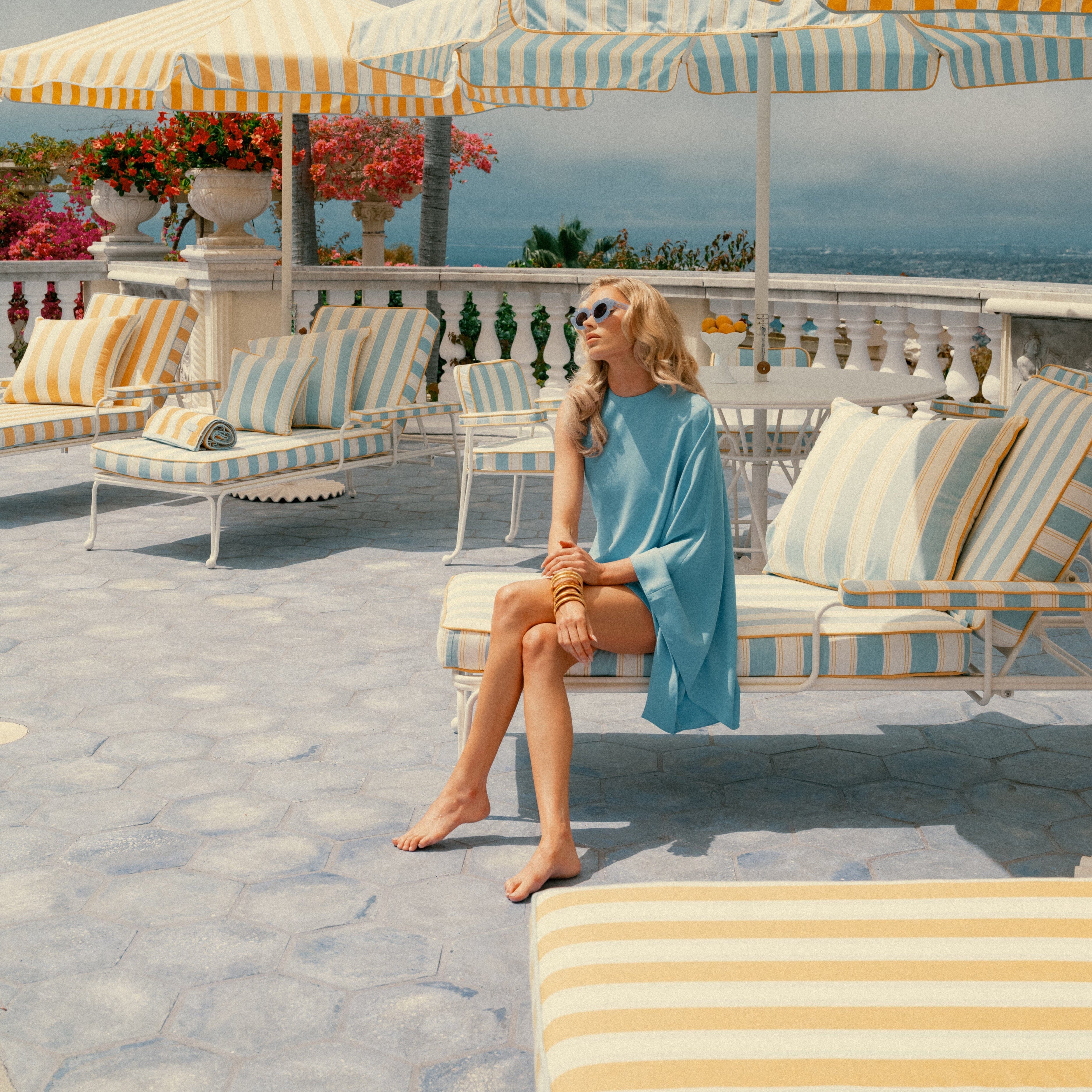 The Waterhouse Sun Lounger - Frame - Antique White Waterhouse Sun Lounger Business & Pleasure Co. 