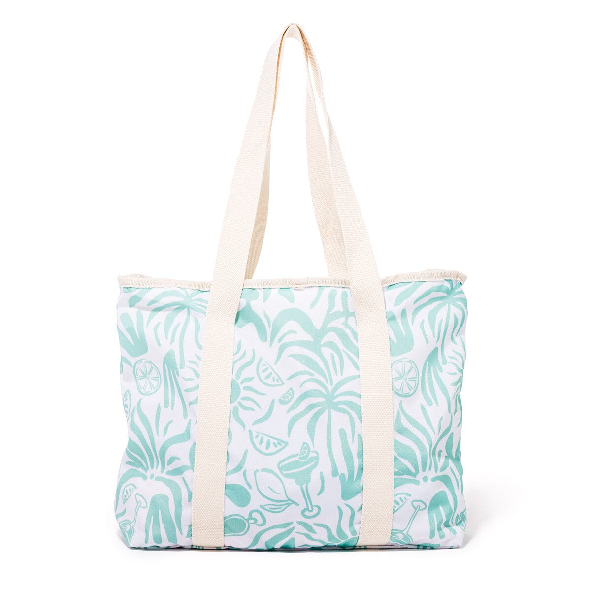 The Volcano Beach Bag - Last Mango Green Tiki Beach Bag Business & Pleasure Co 