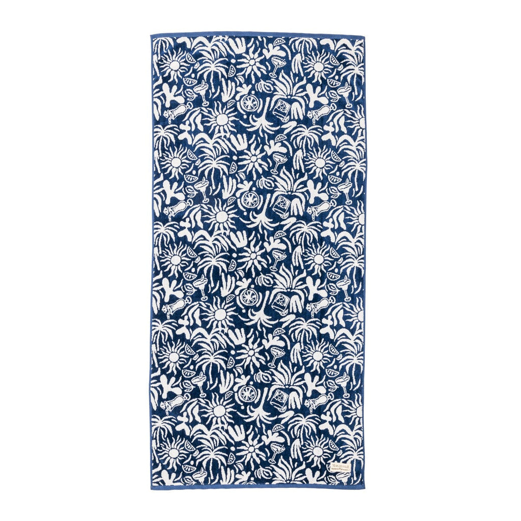 The Havana Towel - Continental Drifter Tiki Havana Beach Towel Business & Pleasure Co 