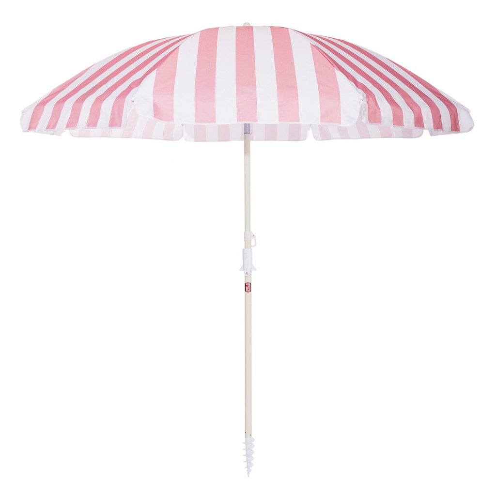 The Mañana Umbrella - Strawberry Daiquiri Stripe Mañana Umbrella Business & Pleasure Co 