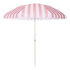 The Mañana Umbrella - Strawberry Daiquiri Stripe Mañana Umbrella Business & Pleasure Co 