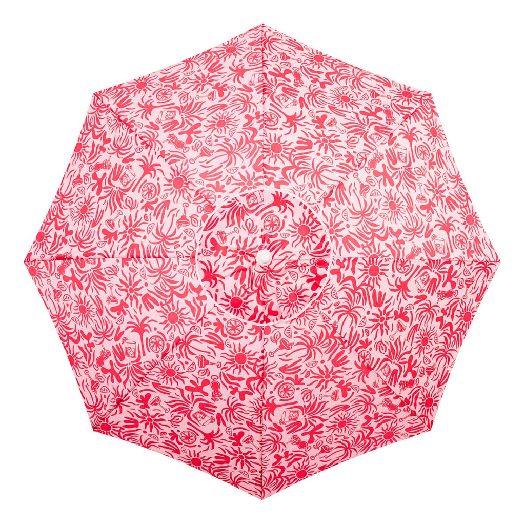 The Mañana Umbrella - Strawberry Daiquiri Tiki Mañana Umbrella Margaritaville by B&P Co. 