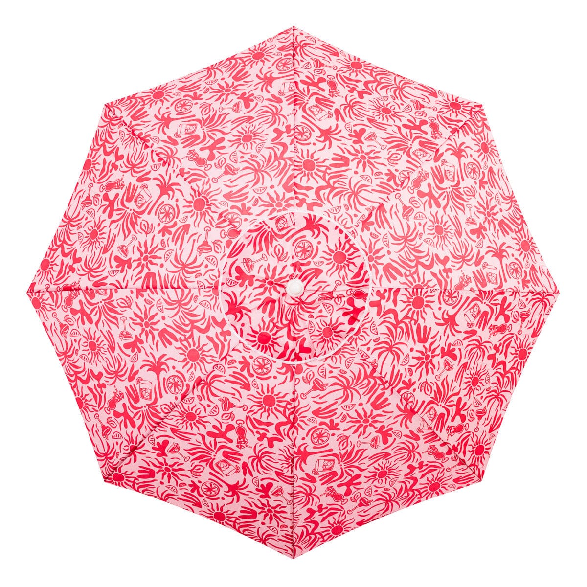 The Mañana Umbrella - Strawberry Daiquiri Tiki Mañana Umbrella Margaritaville by B&P Co. 